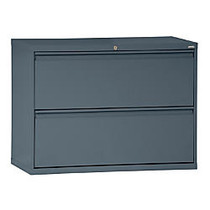 Sandusky; 800 Series Steel Lateral File Cabinet, 2-Drawers, 28 3/8 inch;H x 30 inch;W x 19 1/4 inch;D, Charcoal