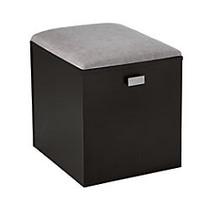 See Jane Work; Kate File/Seat, 18 1/2 inch;H x 15 3/8 inch;W x 18 1/8 inch;D, Black/Gray