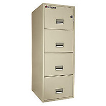 Sentry;Safe FIRE-SAFE; 4-Drawer Vertical File Cabinet, 53 5/8 inch;H x 19 5/8 inch;W x 25 inch;D, Putty