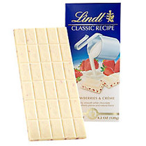 Lindt Classic Recipe Bars, Strawberries & Cream, 4.2 Oz, Box Of 12