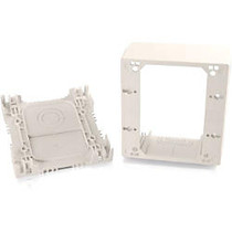 C2G Wiremold Uniduct Double Gang Extra Deep Junction Box - Fog White