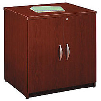 Bush Business Furniture Components Collection 30 inch; Wide Storage Cabinet, 29 7/8 inch;H x 29 1/2 inch;W x 23 3/8 inch;D, Mahogany, Standard Delivery Service