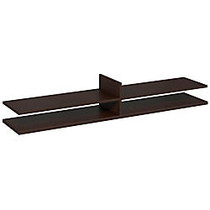 Bush Business Furniture Components Elite Standing Table Desk Shelf Kit, 72 inch;W x 12 1/2 inch;D, Mocha Cherry, Premium Delivery Services