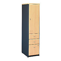 Bush Office Advantage Vertical Locker, 66 3/8 inch;H x 16 5/8 inch;W x 20 3/4 inch;D, Beech/Slate, Premium Installation Service