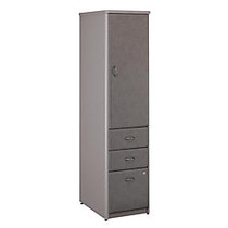 Bush Office Advantage Vertical Locker, 66 3/8 inch;H x 16 5/8 inch;W x 20 3/4 inch;D, Spectrum/Pewter, Premium Installation Service