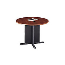 Bush; Office Advantage Round Conference Table, 29 7/8 inch;H x 41 1/2 inch;W x 41 1/2 inch;D, Hansen Cherry/Graphite Gray, Premium Installation Service