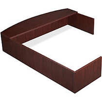 Lorell; Essentials 69000 L-Shaped Reception Counter, Mahogany