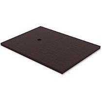 Lorell Prominence Conference Table Espresso Laminate Adder - 47.25 inch; Table Top Width x 47.25 inch; Table Top Depth x 2 inch; Table Top Thickness - Assembly Required - Espresso, High Pressure Laminate (HPL), Melamine - Chipboard, Medium Density Fi