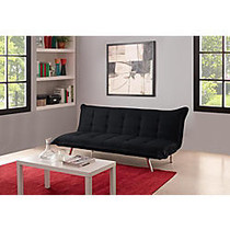 DHP Edge Futon, 30 1/2 inch;H x 70 inch;W x 32 inch;D, Black