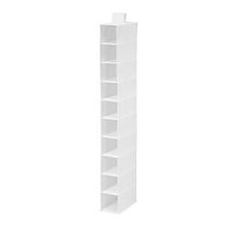 Honey-Can-Do 10-Shelf Hanging Vertical Closet Organizer, 54 inch;H x 6 inch;W x 12 inch;D, White