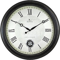 FirsTime; Adair Round Wall Clock, 24 inch;, Oil-Rubbed Bronze