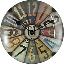 FirsTime; Axel Dome Round Wall Clock, 16 inch;, Multicolor