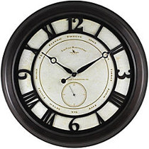 FirsTime; Big Gig Round Wall Clock, 22 1/2 inch;, Oil-Rubbed Bronze