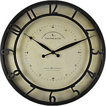 FirsTime; Kensington Whisper Wall Clock, 18 inch; x 1 1/2 inch;, Oil-Rubbed Bronze