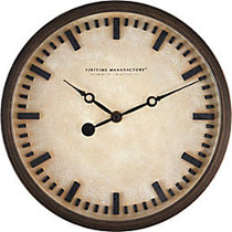 FirsTime; Raised Bronze Wall Clock, 10 1/4 inch; x 1 1/2 inch;, Oil-Rubbed Bronze