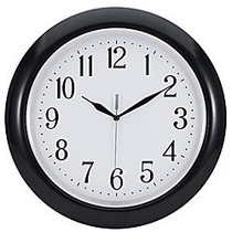 Office Wagon; Brand 13 4/5 inch; Radio-Controlled Translucent Wall Clock, Black Case