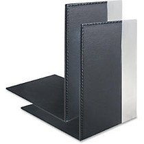 Artistic Architect Line L-Shaped Bookends - Desktop, Shelf - Black, Aluminum