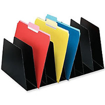 Buddy Mirage Vertical Organizer - 8 Pocket(s) - 6.8 inch; Height x 10 inch; Width x 16 inch; Depth - Desktop - Black - Steel - 1Each