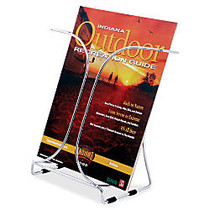 Deflect-O Magazine-Size Docuholder, 9 7/8 inch; x 5 1/2 inch; x 9 1/2 inch;, Chrome