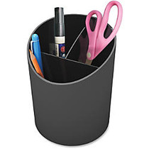 Deflect-o Sustainable Office Large Pencil Cup 30% Recycled Content - 5.6 inch; x 4.4 inch; - 1 Each - Black