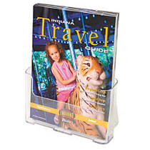 Deflect-O; Literature Holder, Letter/Magazine Size, 10 3/4 inch;H x 9 1/4 inch;W x 3 3/4 inch;D, Clear