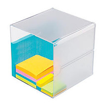 Deflect-O; Stackable Cube, 6 inch;H x 6 inch;W x 6 inch;D, Clear