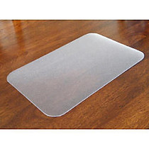 Desktex Antimicrobial Desk Mat - Rectangle - 24 inch; Width x 19 inch; Depth - Polyvinyl Chloride (PVC) - Clear