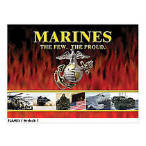 Integrity Desk Pad, 17 inch; x 24 inch;, Marines Tank At Sundown, Pack Of 6