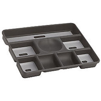 Madesmart; 8-Compartment Drawer Organizer, 12 inch;H x 16 inch;W x 2 inch;D, Granite