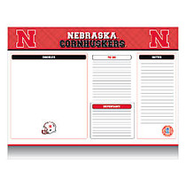 Markings by C.R. Gibson; Desk Notepad, 17 inch; x 22 inch;, Nebraska Cornhuskers