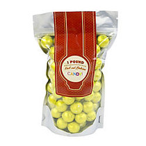 Sweetworks Foil-Wrapped Solid Milk Chocolate Balls, 1 Lb, Yellow