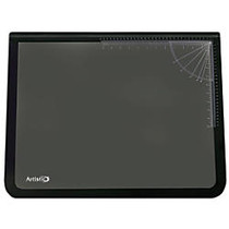 Office Wagon; Brand Clear Overlay Desk Pad, 19 inch; x 24 inch;, 80% Recycled, Black