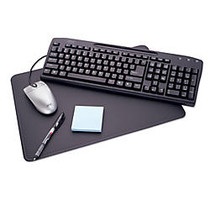 Office Wagon; Brand Desk Pad, 12 inch; x 17 inch;, Black