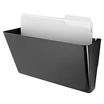 Office Wagon; Brand Magnetic Wall Pocket, Letter Size, Black