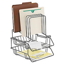 Office Wagon; Brand Wire Step Sort-A-File&trade; Center, Black