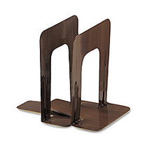 OIC; Non-Skid Bookends, 9 inch;H, Woodgrain