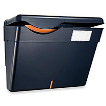 OIC; Security Wall File With Lid, Letter Size, Black