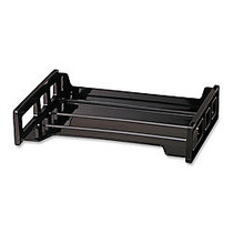 OIC; Side-Loading Stackable Desk Tray, Letter Size, Black