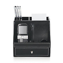 Realspace; Black Leatherette Charging Station