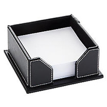 Realspace; Black Leatherette Memo Holder