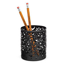 Realspace&trade; Brocade Pencil Cup, Black