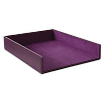 Realspace&trade; Executive Leatherette Document Tray, 2 inch;H x 9 inch;W x 1 3/4 inch;D, Purple
