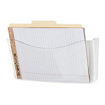 Rubbermaid; Unbreakable Single-Pocket Wall File, Letter Size, 6 13/16 inch;H x 13 3/4 inch;W x 3 inch;D, Clear