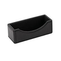 See Jane Work; Faux Leather Business Card Holder, Black