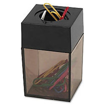 Sparco Magnetic Paper Clip Dispenser - 2 inch; x 3 inch; - 1 Each - Smoke