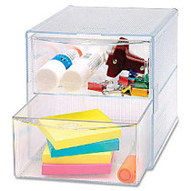 Sparco Removeable Storage Drawer Organizer - 2 Drawer(s) - 6 inch; Height x 6 inch; Width x 6 inch; Depth - Clear - 1Each