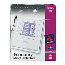 Avery; Top-Loading Nonstick Sheet Protectors, Economy, Diamond Clear, 8 1/2 inch; x 11 inch;, Box Of 100