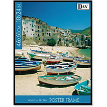 Dax Back Loading Poster Frame - 18 inch; x 24 inch; Frame Size - Rectangle - Horizontal, Vertical - Plastic - Black