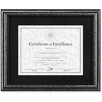 Dax Brushed Charcoal Document Frame - 14 inch; x 11 inch; Frame Size - Rectangle - Desktop, Wall Mountable - Horizontal, Vertical - Brushed - Durable - Solid Wood - Charcoal, Black