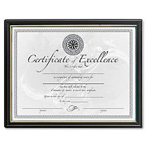 DAX Certificate Frame, 8 1/2 inch; x 11 inch;, Black/Gold